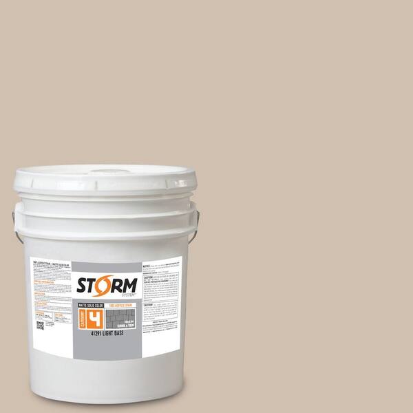 Storm System Category 4 5 gal. Bedrock Matte Exterior Wood Siding 100% Acrylic Stain