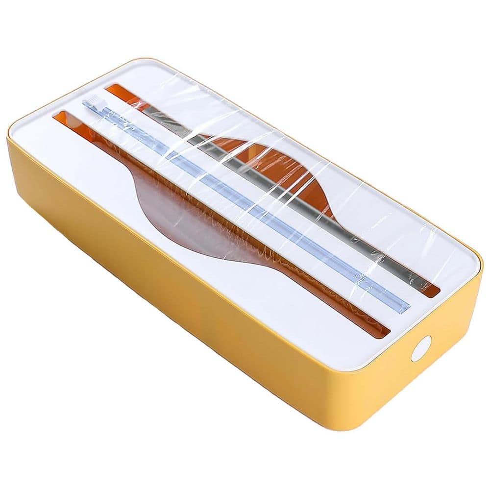1.06 lb. 14.25 L x 5.9 W Recycled ABS Plastic 2-in-1 Wrap Dispenser with Cutter for Kitchen Organization and Safety price history on PriceWatchPro