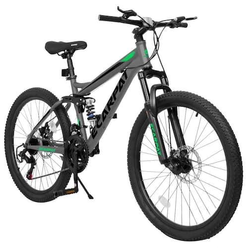 26 Mountain Bike with 21-Speed Full Suspension and Shifter