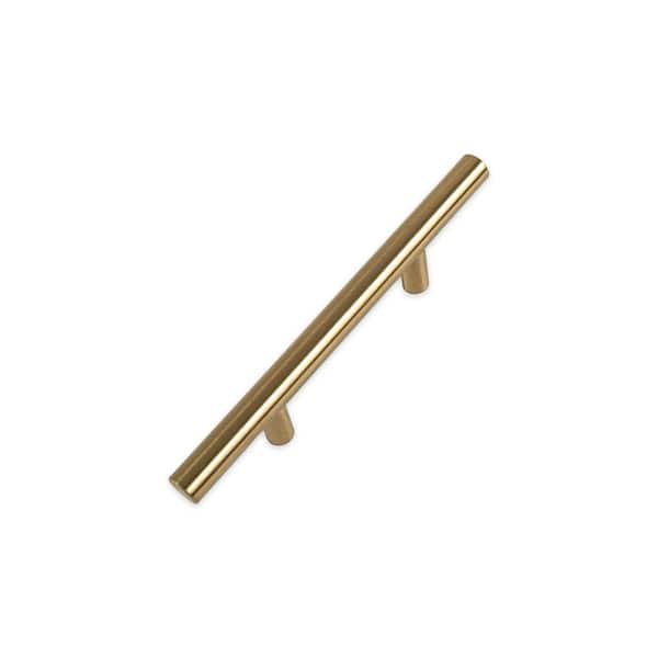 Hollis 3 in. (76mm) Brushed Gold Cabinet Bar Pull