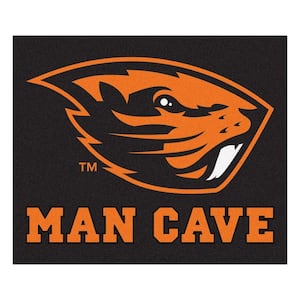 Oregon State University Black Man Cave 5 ft. x 6 ft. Area Rug