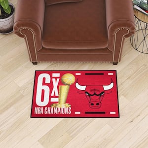 Chicago Bulls Red 19 in. x 30 in. Starter Mat Accent Rug