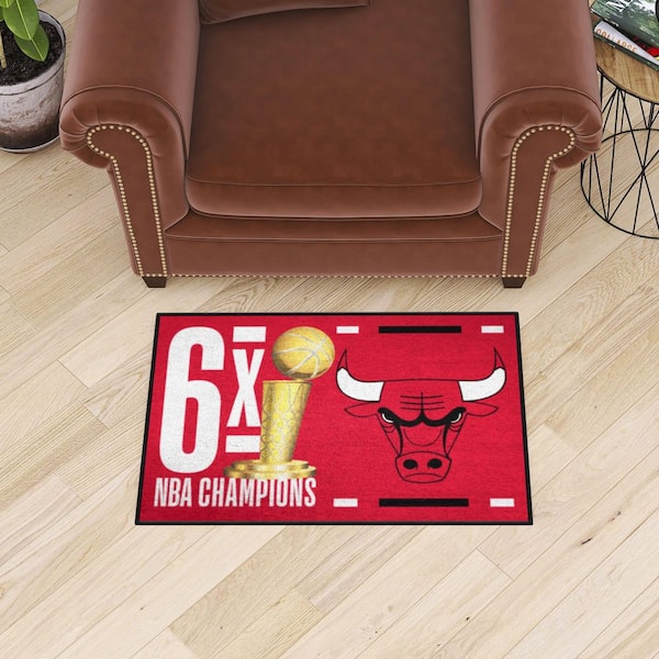 Chicago Bulls Red 19 in. x 30 in. Starter Mat Accent Rug