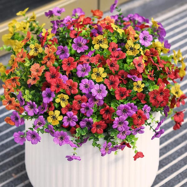 Afoxsos 11.8 in. H 12 Bundles Artificial Daisy Flowers for Indoor