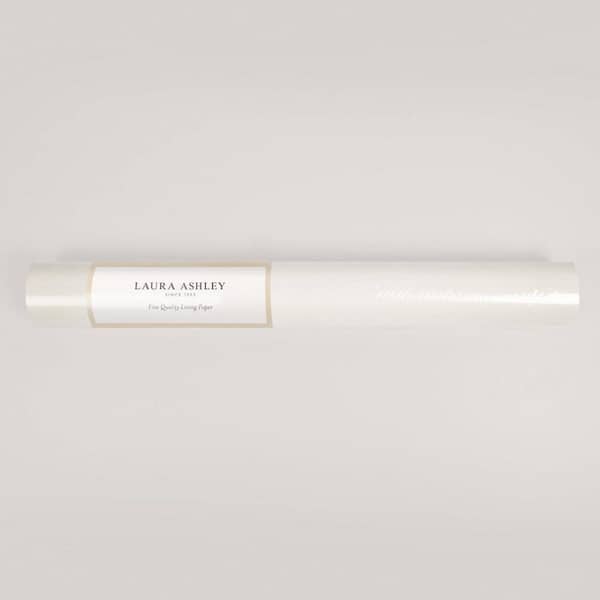 Laura Ashley White Paintable Lining Wallpaper