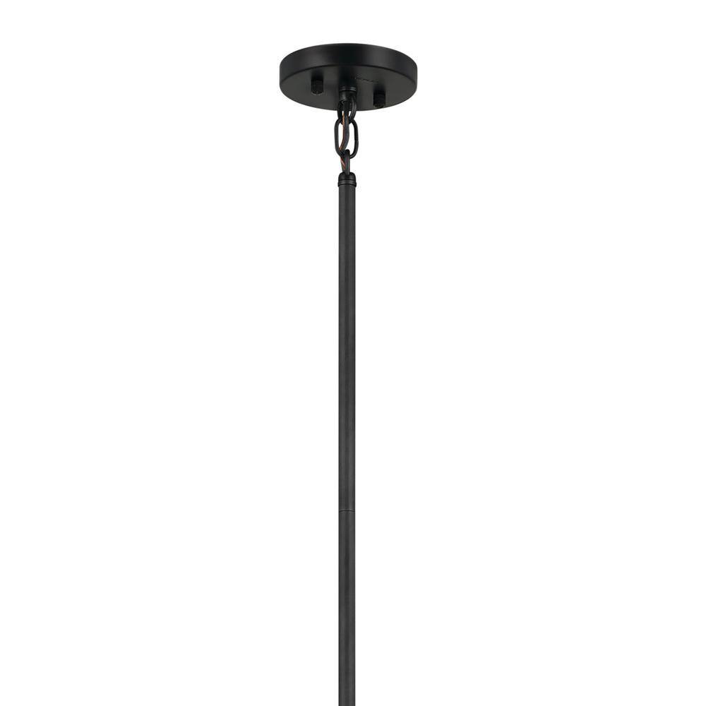Erzo 48" Black Steel 10-Light Candle Style Chandelier