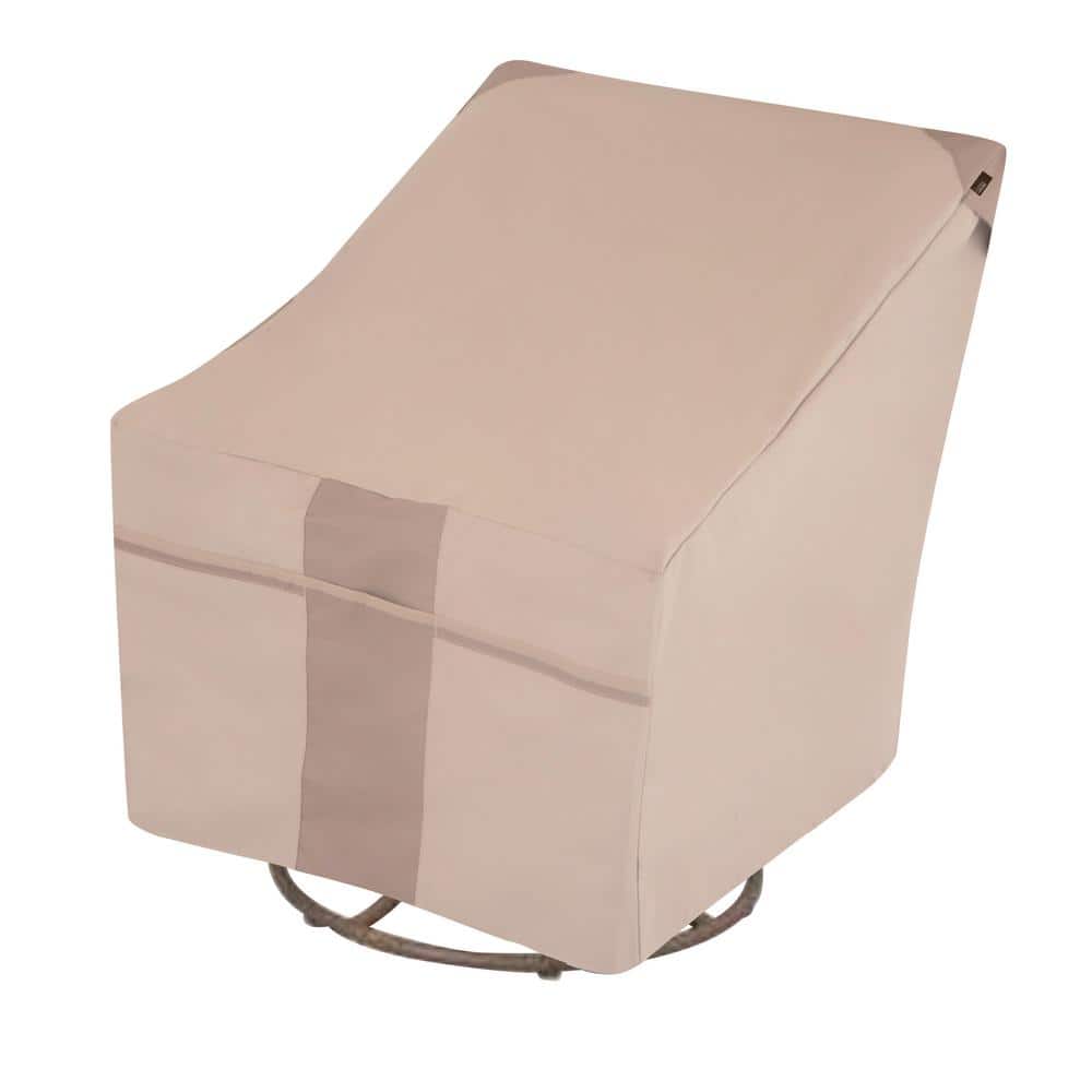 Beige Heavy-Duty Outdoor Swivel Lounge Chair Cover