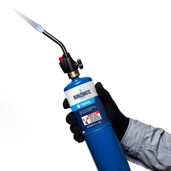 TurboFire Plumbers BlowTorch c/w Mapp Gas for Soldering/Brazing 