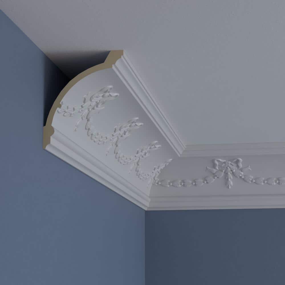 Federal White Polyurethane Crown Moulding 94.5" Length