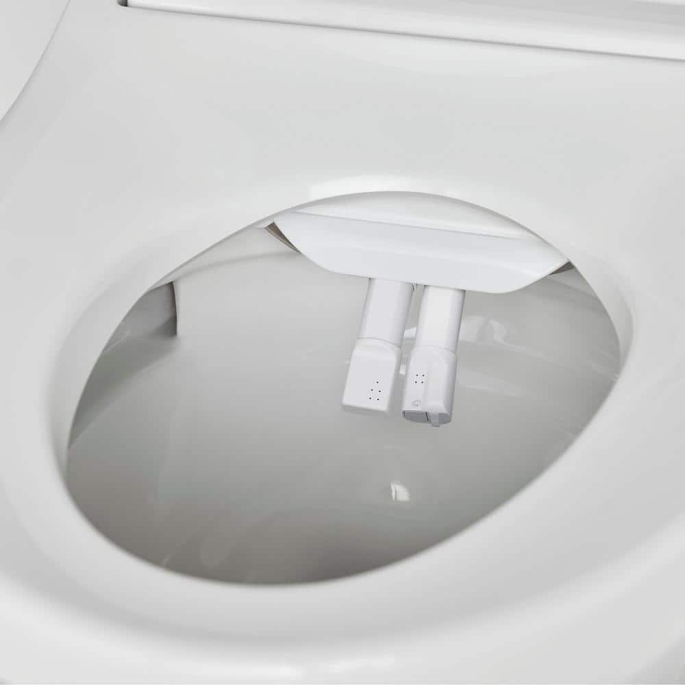 Advanced Clean White Elongated Electric Bidet Seat with Heated Feature