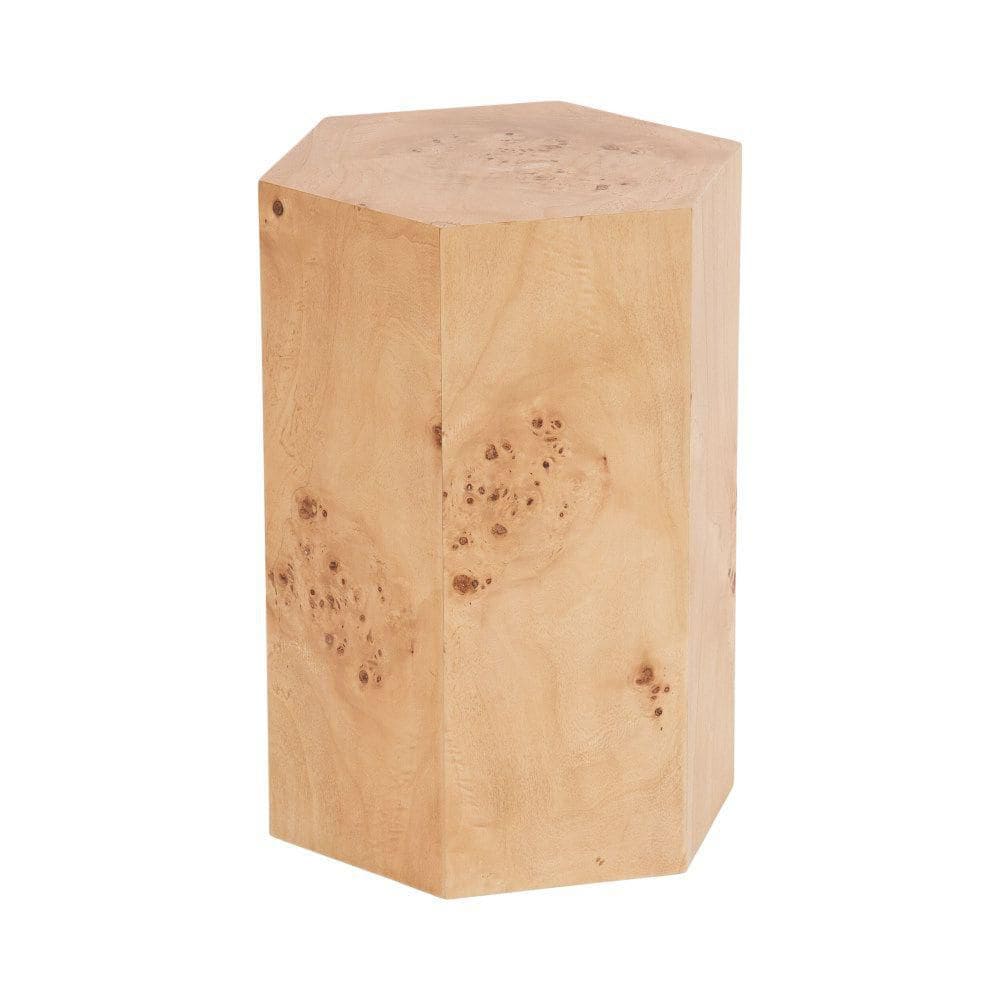 Berkett 13.75 in. Natural Hexagon Wood Veneer/MDF End Table price history on PriceWatchPro