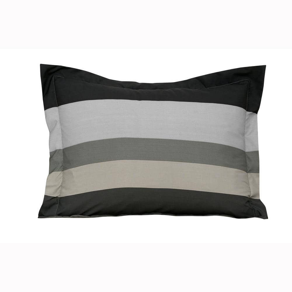 Gray Twin Reversible Microfiber Bed in a Bag Set