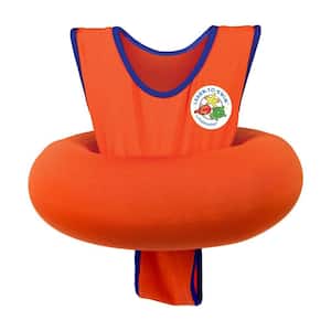Orange Learn-to-Swim Swimming Pool Float Tube Trainer