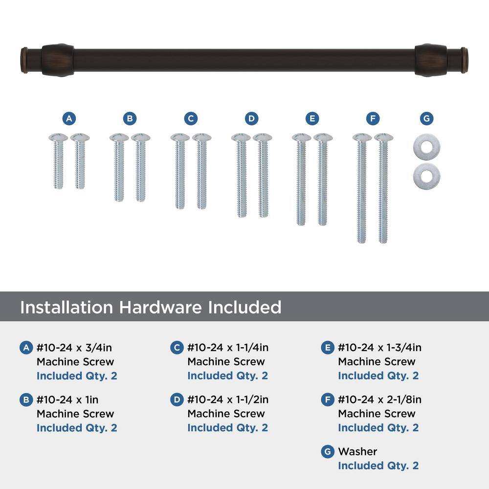 Oil Rubbed Bronze 14.5" Appliance Pull with Mounting Hardware
