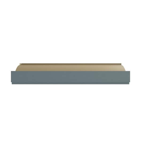 Ekena Millwork Brett 10.25 in. D x 10.875 in. W x 94.5 in. L Polyurethane Crown Moulding