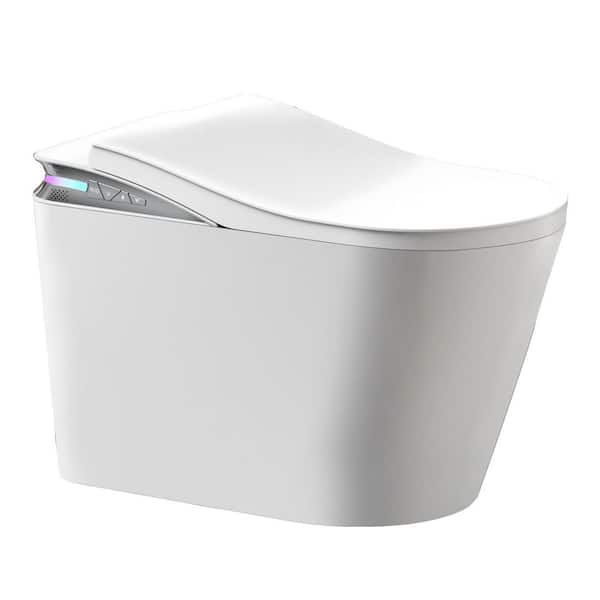 yulika Elongated Smart Toilet with Bidet, Auto Open-Close, Heated Seat