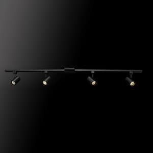 Tribeca 4.67 ft. 4-Light Matte Black Linear Track Lighting Kit
