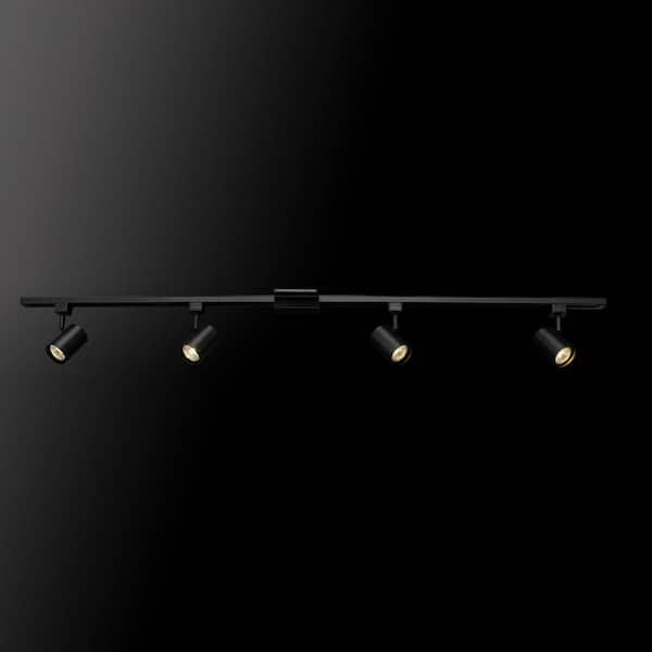 Tribeca 4.67 ft. 4-Light Matte Black Linear Track Lighting Kit