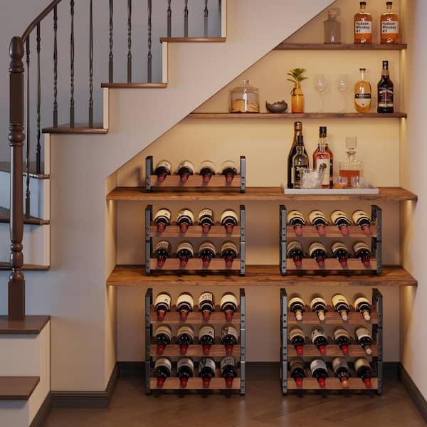 s Loon Peak® 48Bottle Stackable Modular ,6-Tier Storage Rack Wine Rack