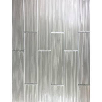 Large Format Design Light Brown 4 in. x 16 in. x 6 mm Textured Glass Subway Wall Tile (8 Sq. Ft./Case)