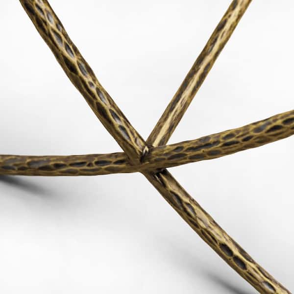 Furniture of America Parto 22 in. Modern Forged Gold Metal