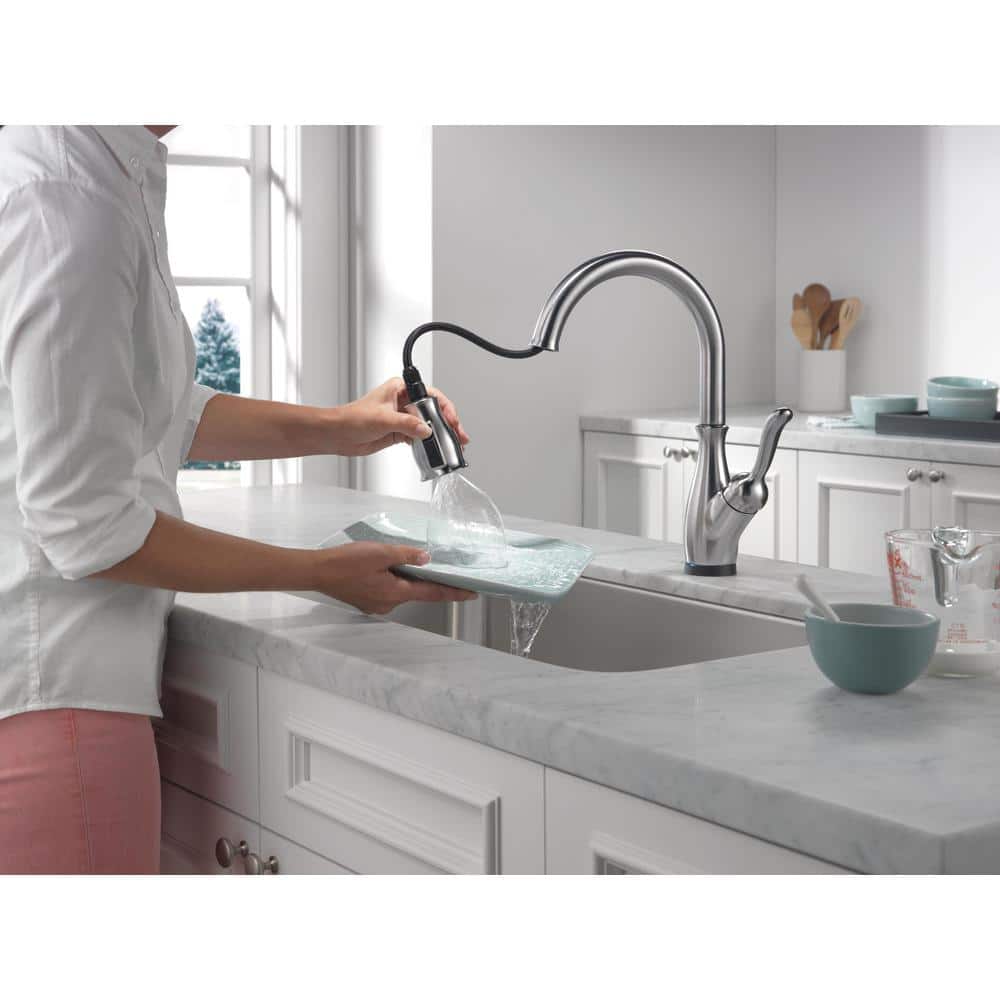 Arctic Stainless Steel Pull-Down Kitchen Faucet with Touch Control