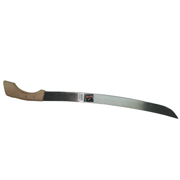 Tramontina 18 in. Machete with Carbon Steel Blade and Wood Handle with  Nylon Sheath 26621/218 - The Home Depot