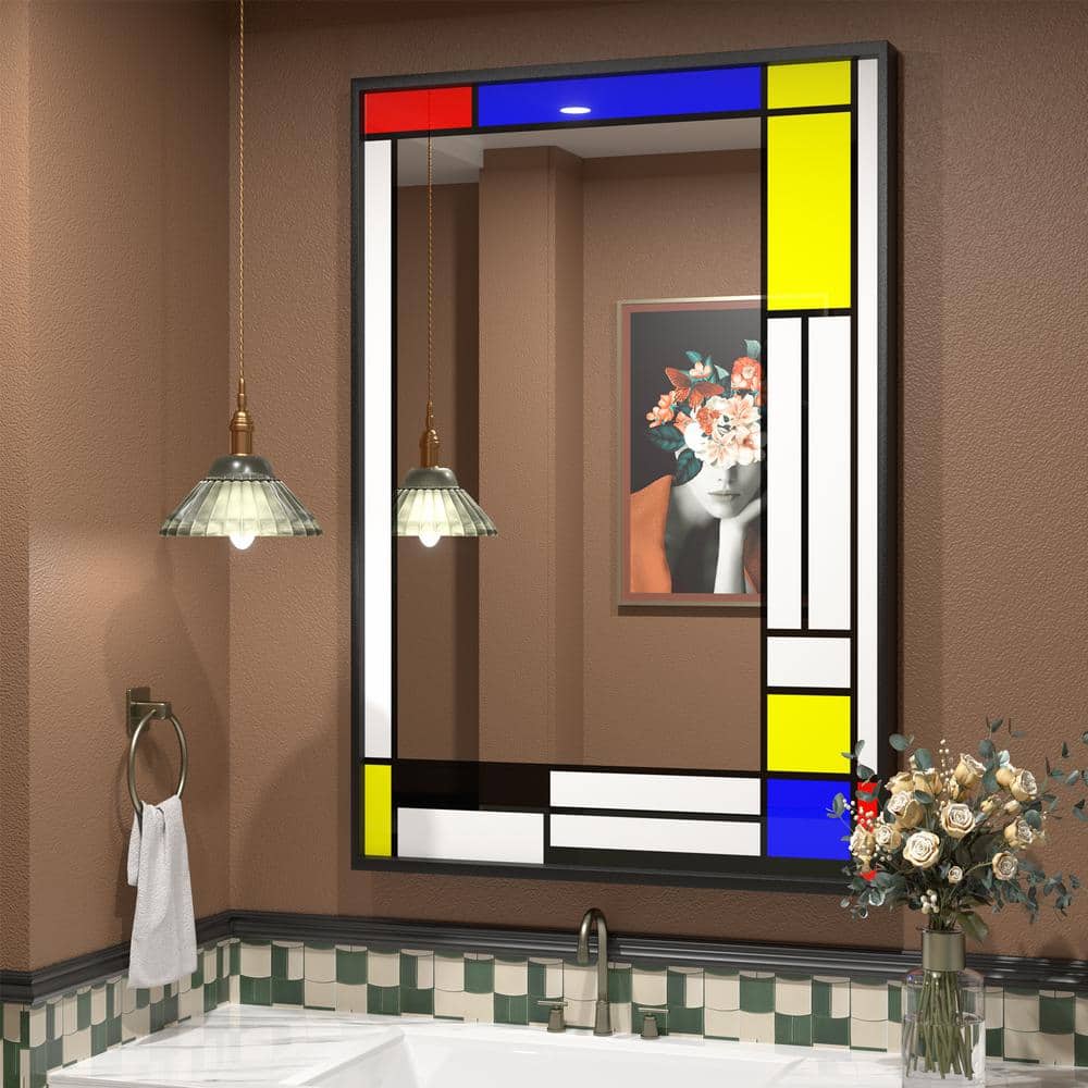 24 in. W x 36 in. H Rectangular Tempered Glass and Aluminum Alloy Framed Window Pane Wall Decor Bathroom Vanity Mirror price history on PriceWatchPro