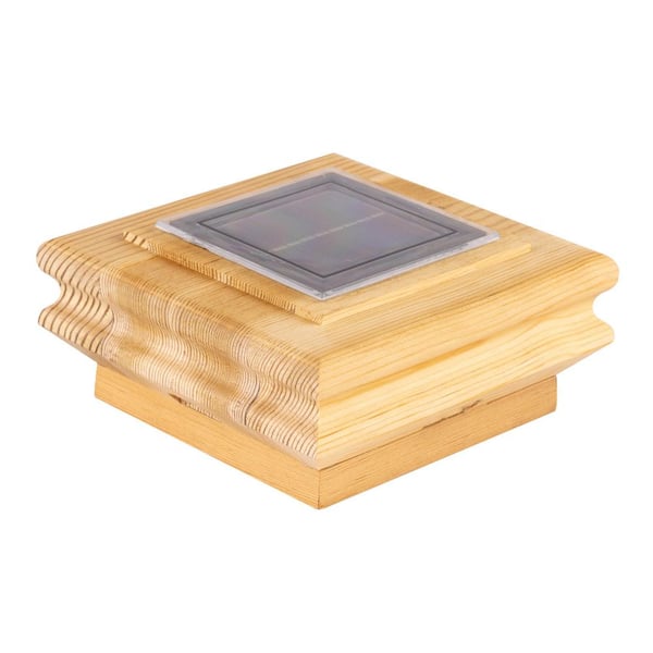 Altair 4 in. x 4 in. Pressure Treated Wood Pine Solar Post Cap (2-Pack)