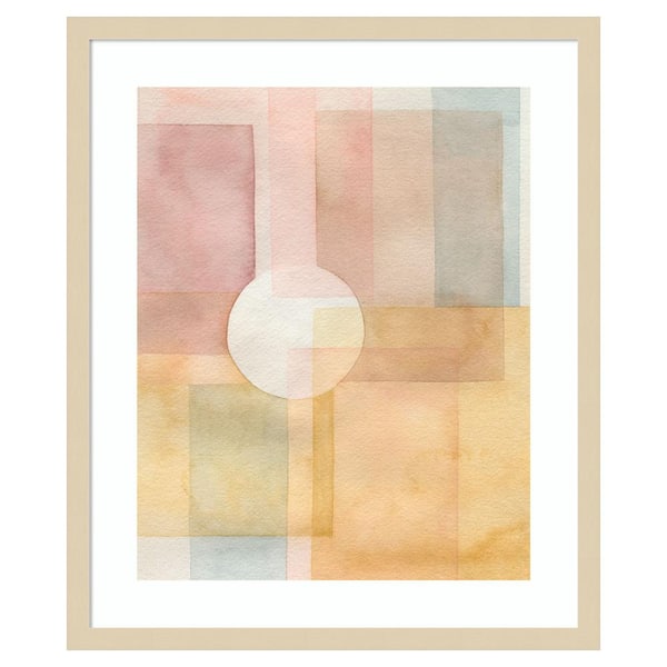 Amanti Art Glow And Peep I by Grace Popp 21 in. W x 25 in. H. Wood Framed Wall Art Print Framed in Brown