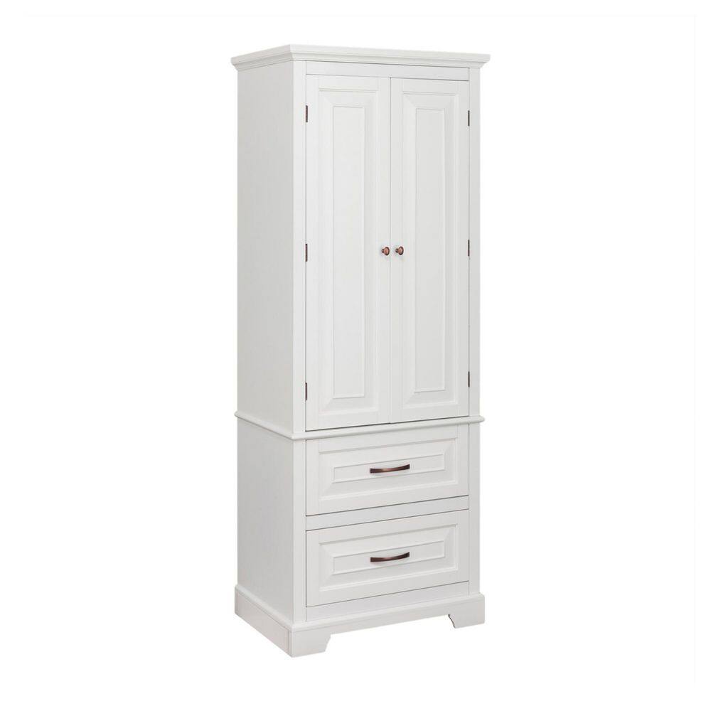Teamson Home St. James 24 in. W x 16 in. D x 62.25 in. H White Bathroom