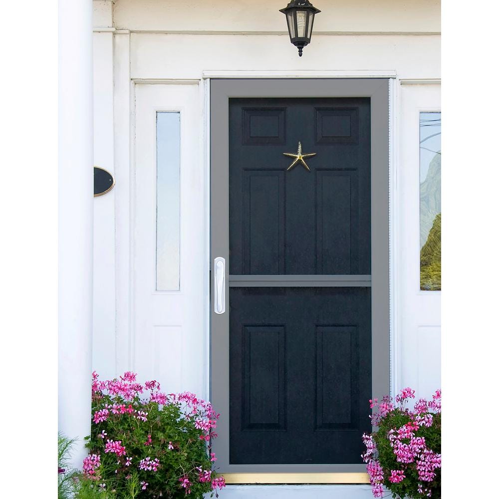 Brookfield White Zinc Surface Mount Latch for Storm Doors