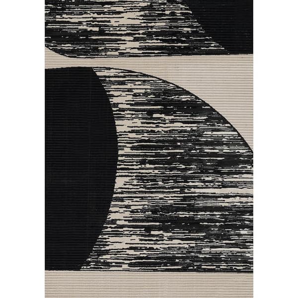 Xander Ivory 2 ft. X 3 ft. Geometric Indoor Area Rug