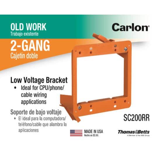 2-Gang Low-Voltage Mounting Bracket
