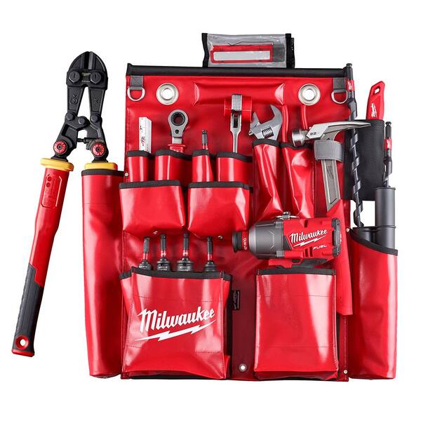 Milwaukee Aerial Tool Apron One Size Red 48-22-9290 