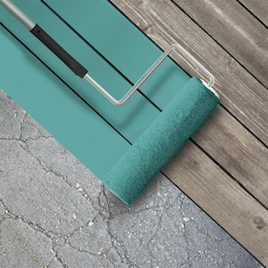 5 gal. #500D-5 Teal Zeal Low-Lustre Enamel Interior/Exterior Porch and Patio Floor Paint