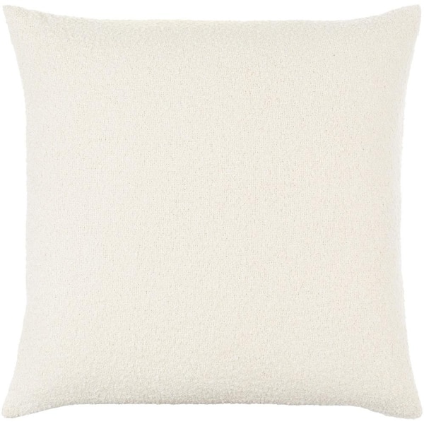 Artistic Weavers Oskar White Woven Down Fill 22 in. x 22 in. Decorative Pillow