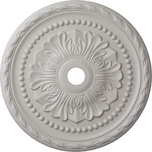 1-3/4 in. x 31-1/2 in. x 31-1/2 in. Polyurethane Palmetto Ceiling Medallion, Ultra Pure White