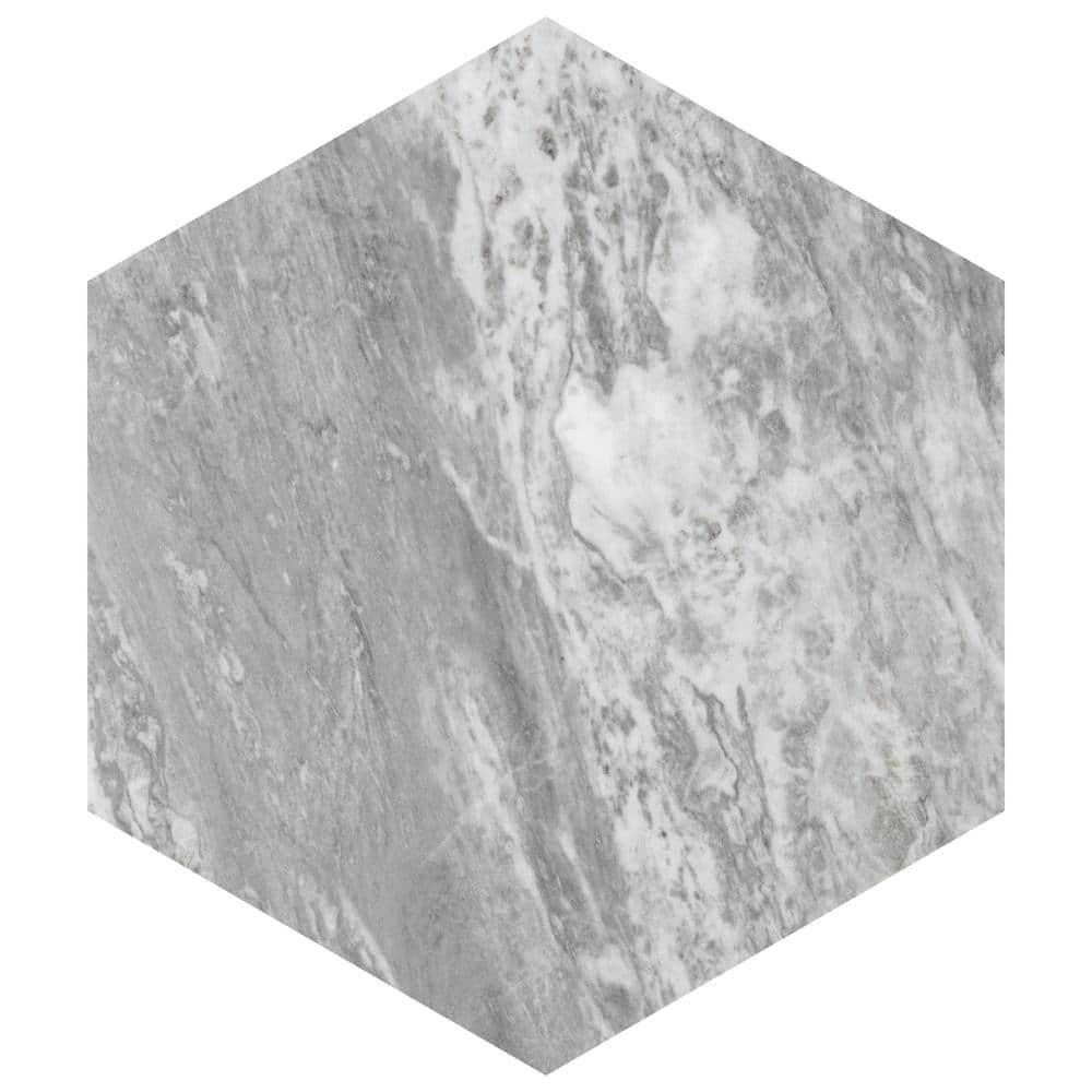 BioTech Hex Bardiglio 11-1/4 in. x 13 in. Porcelain Floor and Wall Take Home Tile Sample price history on PriceWatchPro