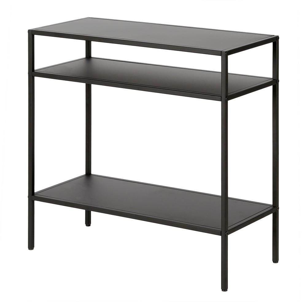 Ricardo 24" Blackened Bronze Rectangular Metal Accent Table