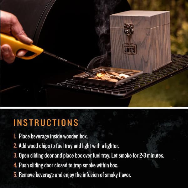 1pc Stainless Steel Smoker Box for Gas Grills and Charcoal Grills - Add  Smokey BBQ Flavor to Your Meats with Wood Chips