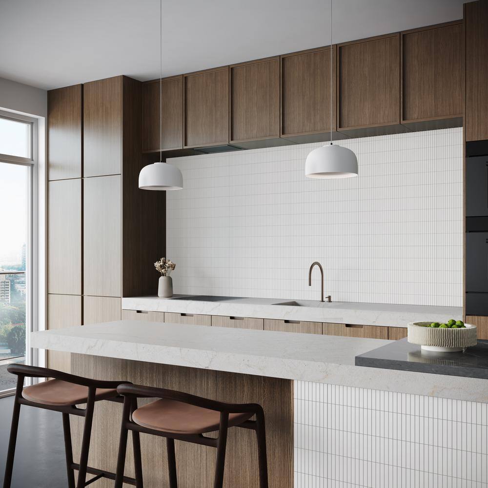 White Matte Porcelain Mosaic Tile for Indoor/Outdoor Use