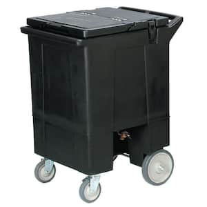 125 lb. 36.5 in. High Ice Caddy in Black