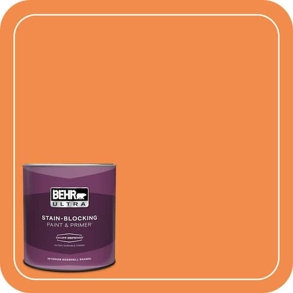 BEHR ULTRA 1 qt. #250B-6 Poppy Glow Extra Durable Eggshell Enamel Interior Paint & Primer