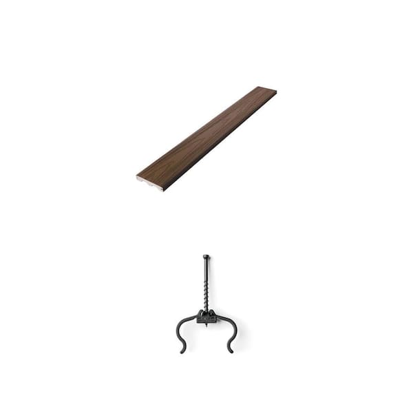 ArmorGuard 1 in. x 6 in. x 16 ft. Forest Brown Capped Composite Deck Board and EDGE Hidden Deck Clip Combo (450 Count)