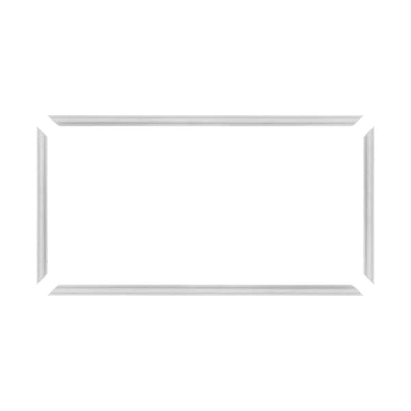 Trim Fast 5/8 in. D x 24 in. W x 48 in. L Unfinished Polystyrene, Pre-Mitered, Wall Panel Moulding Frame, Peel and Stick