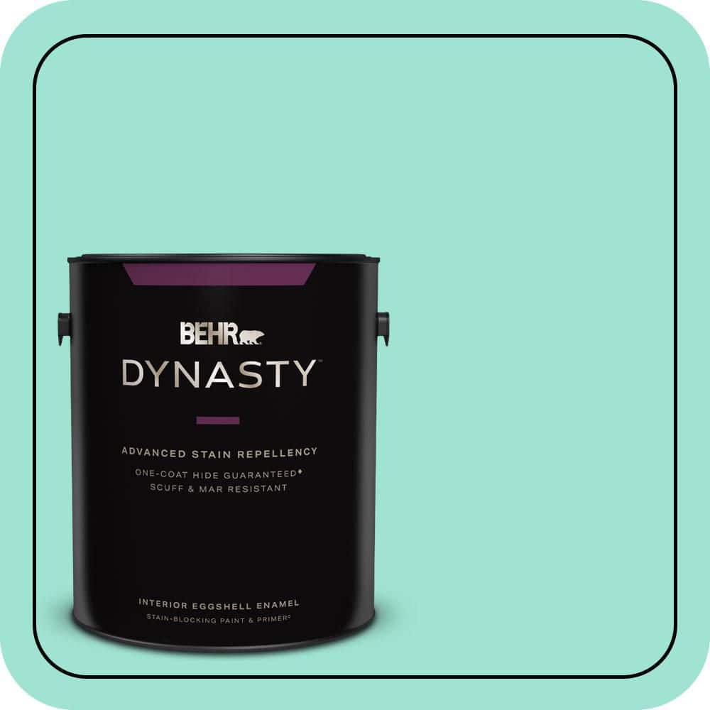 1 gal. #P430-2 Aqua Wish Eggshell Enamel Interior Stain-Blocking Paint & Primer price history on PriceWatchPro
