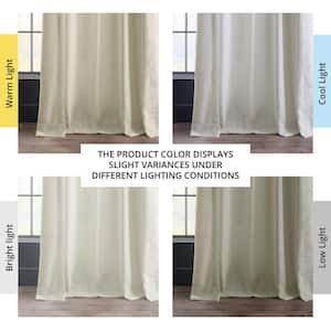 Barley Solid Rod Pocket Light Filtering Curtain - 50 in. W x 96 in. L (1 Panel)