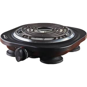 Single Burner 28 in. Black Electric Burner