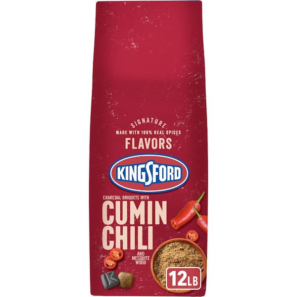 Kingsford 12 lbs. BBQ Smoker Charcoal Briquettes with Chili Cumin and Mesquite Wood